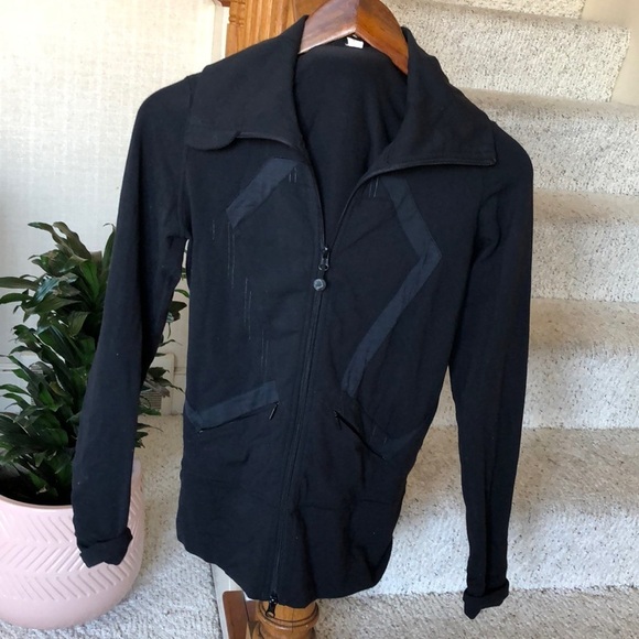 Lululemon Oragami Stride Luon Athletic Zip Up Sweatshirt - Picture 1 of 9